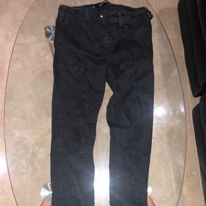 Ripped Hollister Super Skinny Jeans Size 5 W27